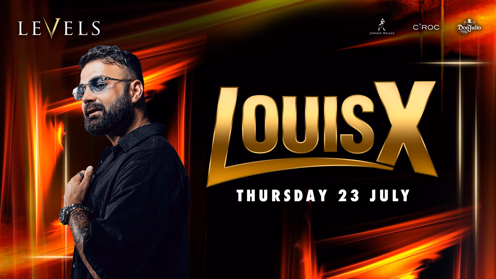 Louis X 23 July, live at levels