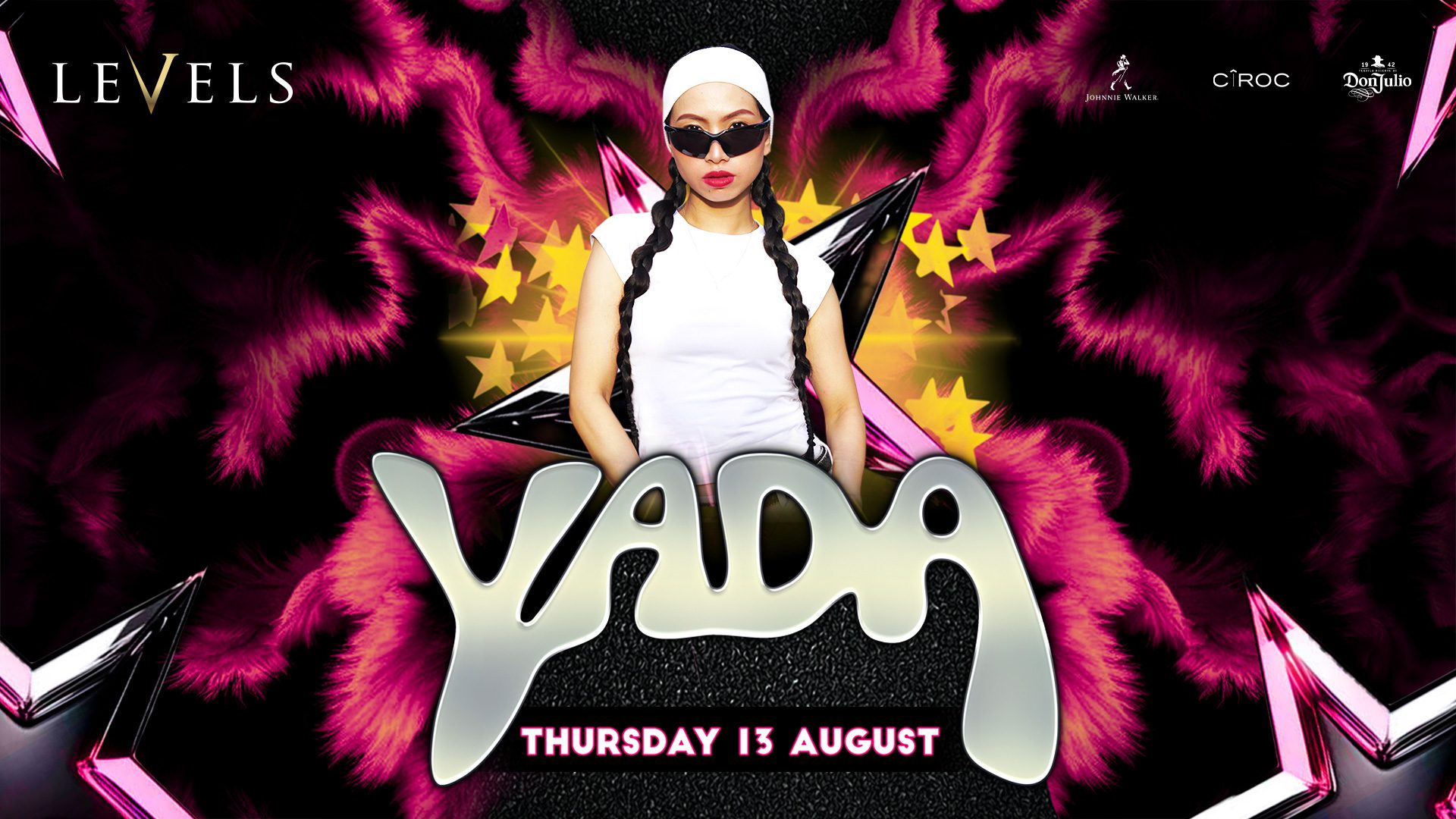 DJ Yada at Levels 13th August 2026